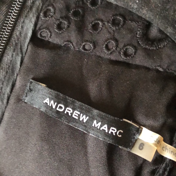 Andrew marc size 6 black knee high dress - Picture 4 of 10